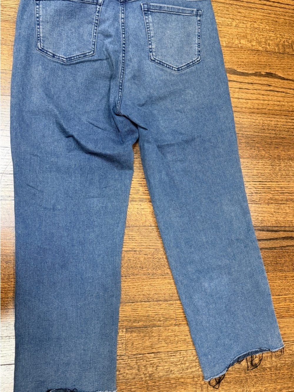 Social Standard by Sanctuary High Rise Crop Straight Jeans Size 14 Raw Hem - Picture 5 of 7